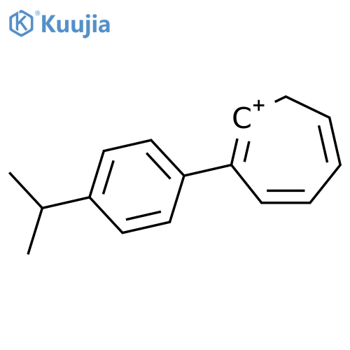 Cycloheptatrienylium, [4-(1-methylethyl)phenyl]- structure