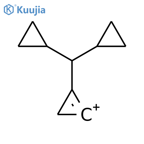 Cyclopropenylium, dicyclopropylmethyl- structure