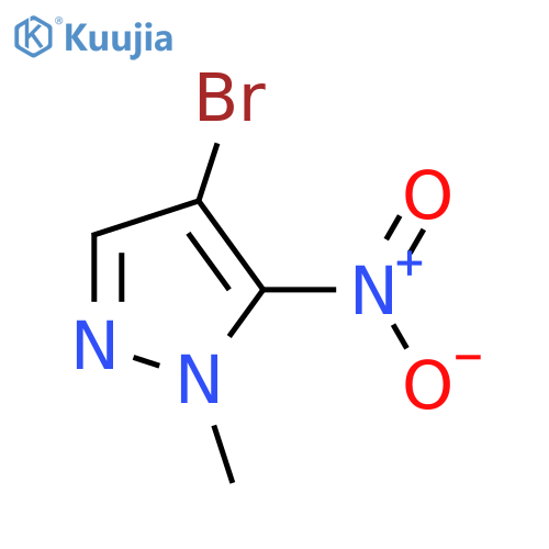 4-bromo-1-methyl-5-nitro-1H-pyrazole structure