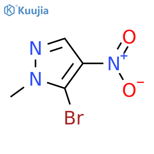 5-bromo-1-methyl-4-nitro-1H-pyrazole structure