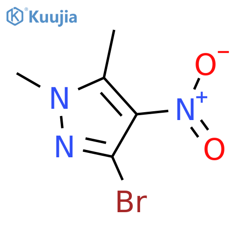 1H-Pyrazole, 3-bromo-1,5-dimethyl-4-nitro- structure