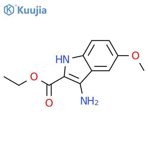 ethyl 3-amino-5-methoxy-1H-indole-2-carboxylate structure