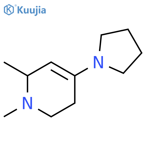 Pyridine, 1,2,5,6-tetrahydro-1,2-dimethyl-4-(1-pyrrolidinyl)- structure