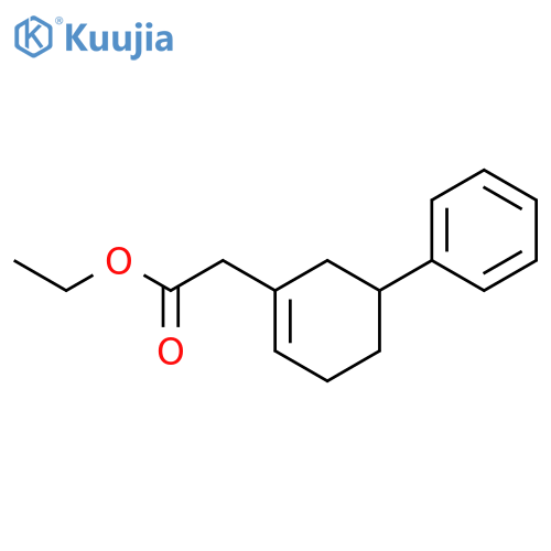 1-Cyclohexene-1-acetic acid, 5-phenyl-, ethyl ester structure