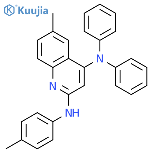 2,4-QUINOLINEDIAMINE, 6-METHYL-N2-(4-METHYLPHENYL)-N4,N4-DIPHENYL- structure
