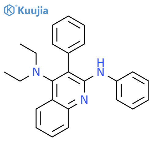 2,4-Quinolinediamine, N4,N4-diethyl-N2,3-diphenyl- structure