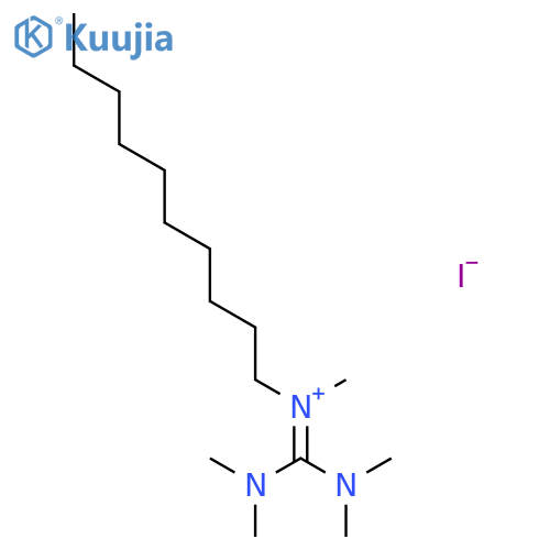 1-Decanaminium, N-[bis(dimethylamino)methylene]-N-methyl-, iodide structure