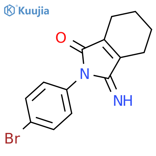 1H-Isoindol-1-one, 2-(4-bromophenyl)-2,3,4,5,6,7-hexahydro-3-imino- structure