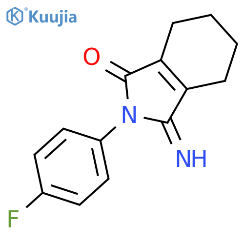 1H-Isoindol-1-one, 2-(4-fluorophenyl)-2,3,4,5,6,7-hexahydro-3-imino- structure