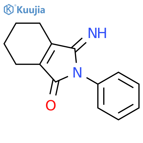 1H-Isoindol-1-one, 2,3,4,5,6,7-hexahydro-3-imino-2-phenyl- structure