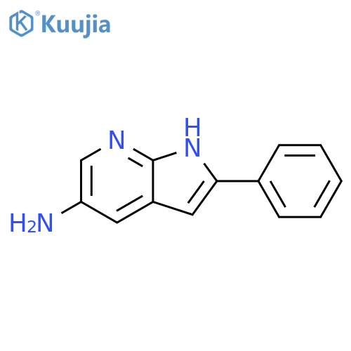 2-phenyl-1H-pyrrolo2,3-bpyridin-5-amine structure