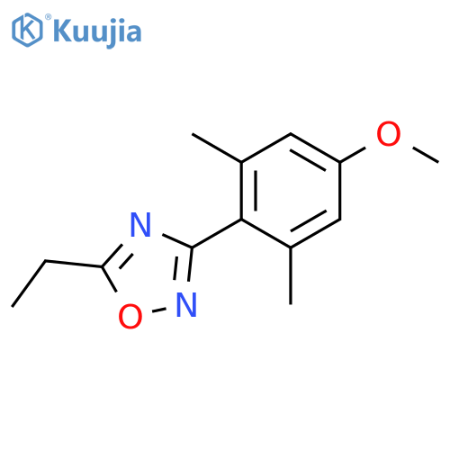1,2,4-Oxadiazole, 5-ethyl-3-(4-methoxy-2,6-dimethylphenyl)- structure