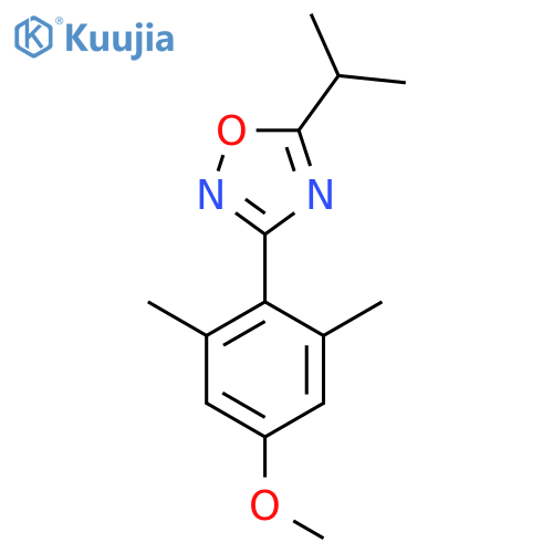 1,2,4-Oxadiazole, 3-(4-methoxy-2,6-dimethylphenyl)-5-(1-methylethyl)- structure