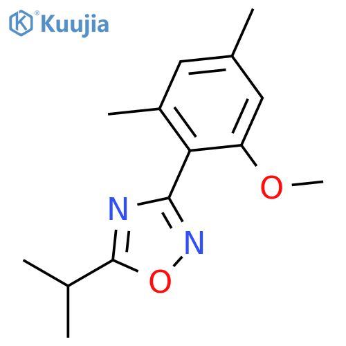 1,2,4-Oxadiazole, 3-(2-methoxy-4,6-dimethylphenyl)-5-(1-methylethyl)- structure