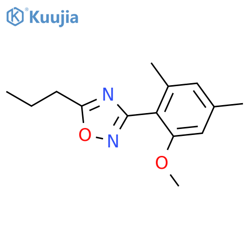 1,2,4-Oxadiazole, 3-(2-methoxy-4,6-dimethylphenyl)-5-propyl- structure