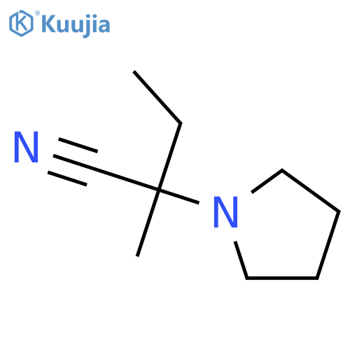 2-methyl-2-(pyrrolidin-1-yl)butanenitrile structure