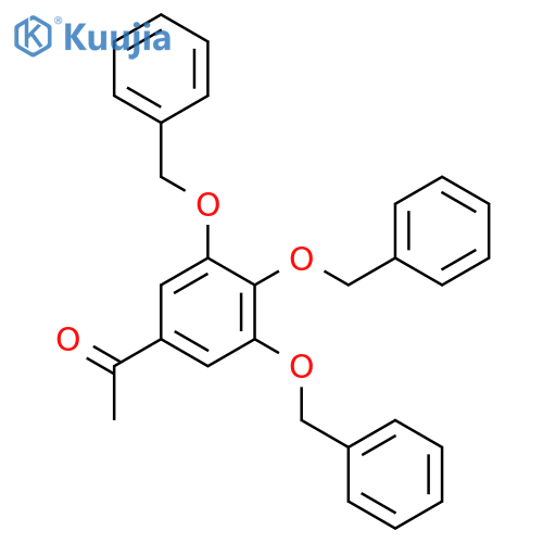 Ethanone, 1-[3,4,5-tris(phenylmethoxy)phenyl]- structure