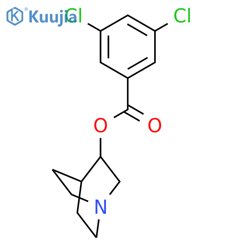 Benzoic acid, 3,5-dichloro-, 1-azabicyclo[2.2.2]oct-3-yl ester structure