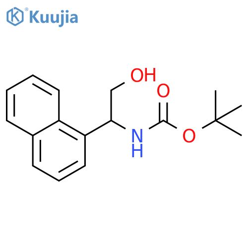 tert-butyl N-2-hydroxy-1-(naphthalen-1-yl)ethylcarbamate structure