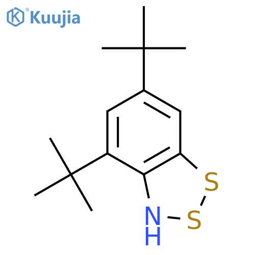 3H-1,2,3-Benzodithiazol-3-yl, 4,6-bis(1,1-dimethylethyl)- structure