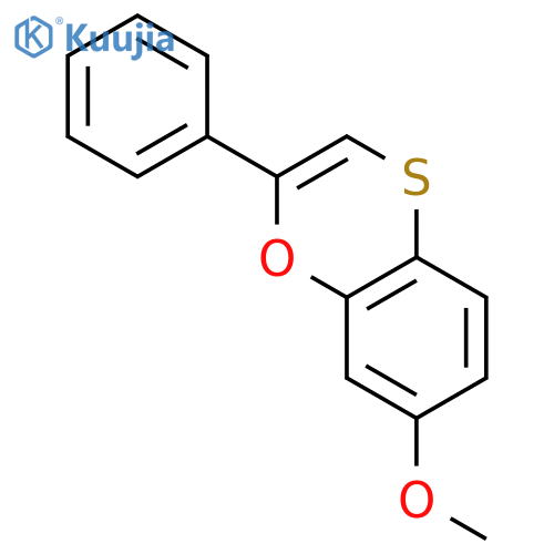 1,4-Benzoxathiin, 7-methoxy-2-phenyl- structure
