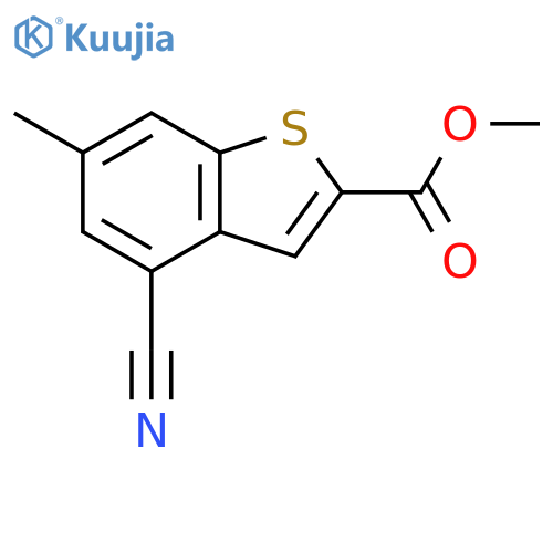 methyl 4-cyano-6-methyl-benzothiophene-2-carboxylate structure