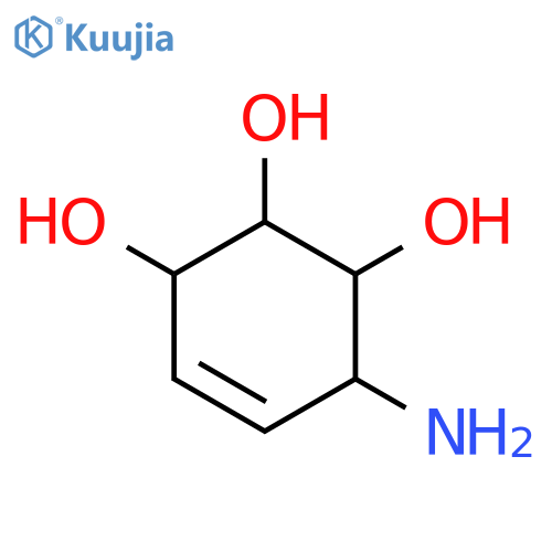 4-Cyclohexene-1,2,3-triol, 6-amino- structure