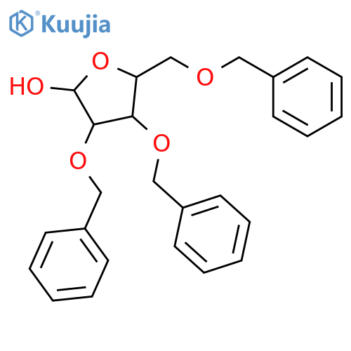 2,3,5-Tri-O-benzyl-β-L-arabinofuranose structure