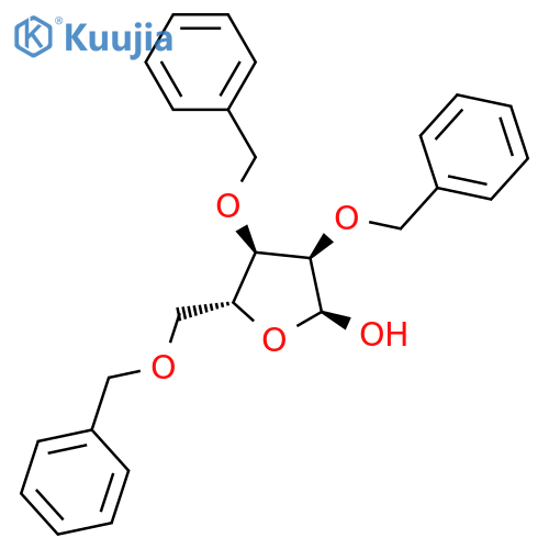 (2S,3R,4R,5R)-3,4-bis(benzyloxy)-5-[(benzyloxy)methyl]oxolan-2-ol structure