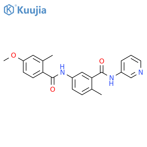 Benzamide,4-methoxy-2-methyl-N-[4-methyl-3-[(3-pyridinylamino)carbonyl]phenyl]- structure