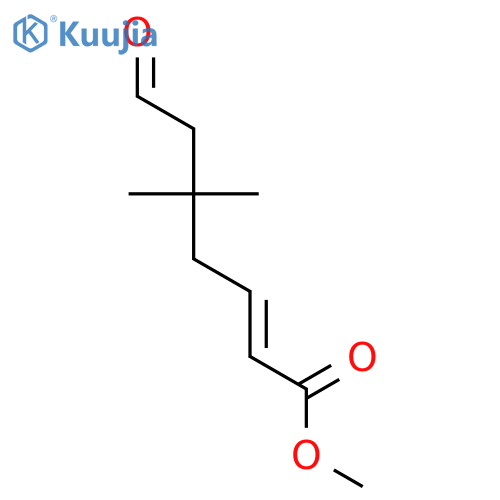 2-Heptenoic acid, 5,5-dimethyl-7-oxo-, methyl ester structure