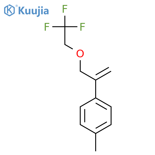 BENZENE, 1-METHYL-4-[1-[(2,2,2-TRIFLUOROETHOXY)METHYL]ETHENYL]- structure