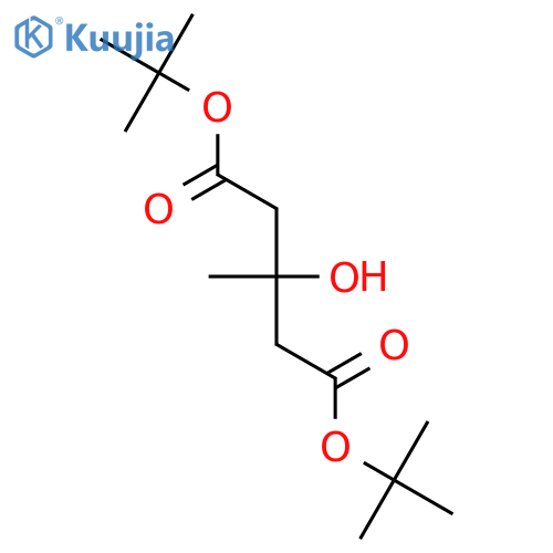 Pentanedioic acid, 3-hydroxy-3-methyl-, bis(1,1-dimethylethyl) ester structure
