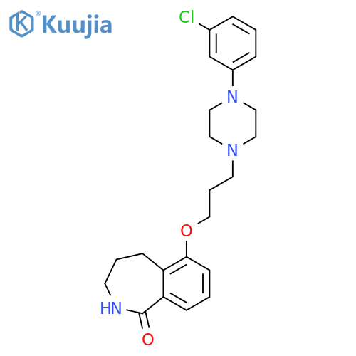 1H-2-Benzazepin-1-one, 6-[3-[4-(3-chlorophenyl)-1-piperazinyl]propoxy]-2,3,4,5-tetrahydro- structure