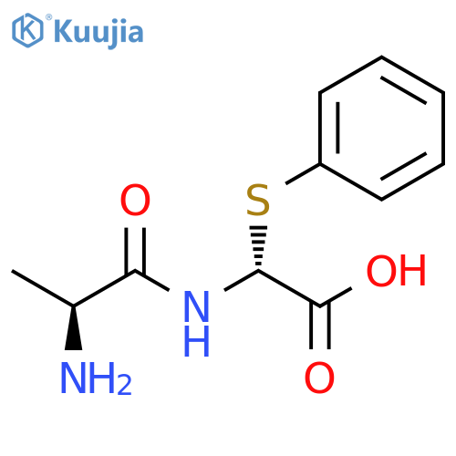Glycine, N-L-alanyl-2-(phenylthio)-, (R)- structure