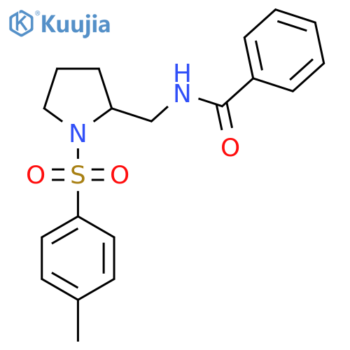 N-{1-(4-methylbenzenesulfonyl)pyrrolidin-2-ylmethyl}benzamide structure
