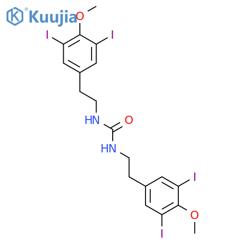 Urea, N,N'-bis[2-(3,5-diiodo-4-methoxyphenyl)ethyl]- structure