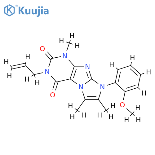 8-(2-methoxyphenyl)-1,6,7-trimethyl-3-(prop-2-en-1-yl)-1H,2H,3H,4H,8H-imidazo1,2-gpurine-2,4-dione structure