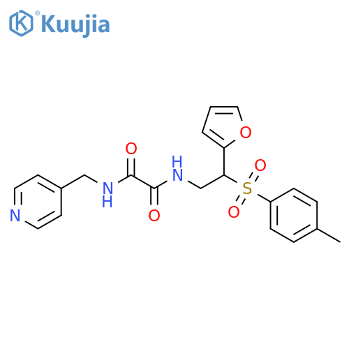 N-2-(furan-2-yl)-2-(4-methylbenzenesulfonyl)ethyl-N'-(pyridin-4-yl)methylethanediamide structure