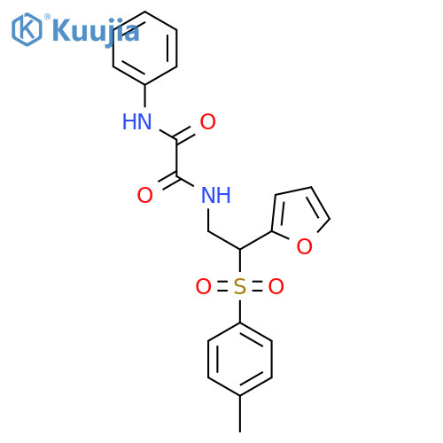 N-2-(furan-2-yl)-2-(4-methylbenzenesulfonyl)ethyl-N'-phenylethanediamide structure