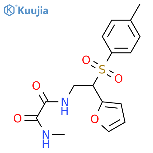 N'-2-(furan-2-yl)-2-(4-methylbenzenesulfonyl)ethyl-N-methylethanediamide structure