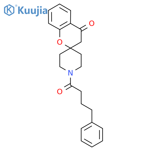 1'-(4-phenylbutanoyl)-3,4-dihydrospiro1-benzopyran-2,4'-piperidine-4-one structure
