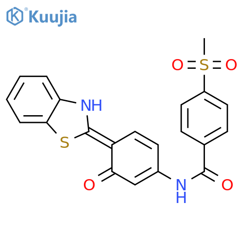 N-4-(1,3-benzothiazol-2-yl)-3-hydroxyphenyl-4-methanesulfonylbenzamide structure