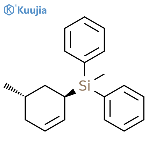 Silane, methyl(5-methyl-2-cyclohexen-1-yl)diphenyl-, trans- (9CI) structure