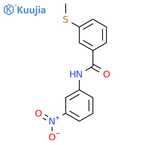 3-(methylsulfanyl)-N-(3-nitrophenyl)benzamide structure
