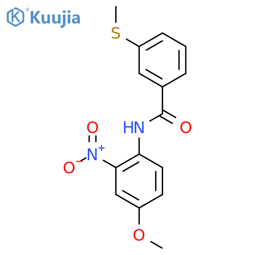 N-(4-methoxy-2-nitrophenyl)-3-(methylsulfanyl)benzamide structure