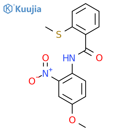 N-(4-methoxy-2-nitrophenyl)-2-(methylsulfanyl)benzamide structure