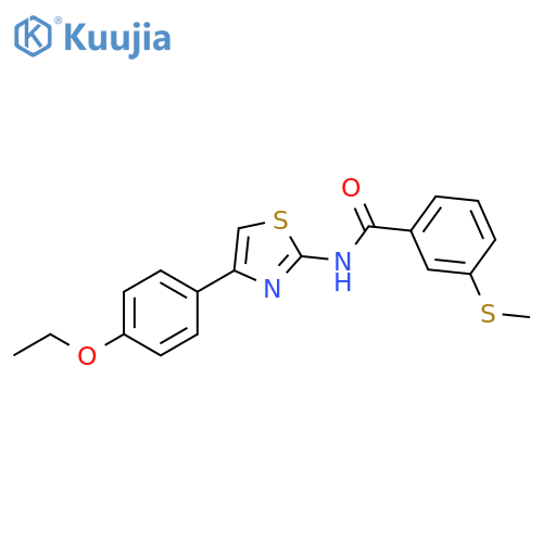 N-4-(4-ethoxyphenyl)-1,3-thiazol-2-yl-3-(methylsulfanyl)benzamide structure