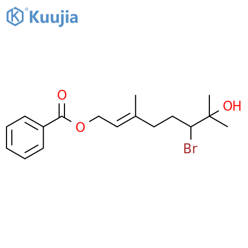 2-Octene-1,7-diol, 6-bromo-3,7-dimethyl-, 1-benzoate, (E)- (9CI) structure