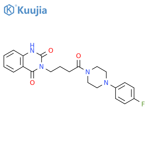 3-{4-4-(4-fluorophenyl)piperazin-1-yl-4-oxobutyl}-1,2,3,4-tetrahydroquinazoline-2,4-dione structure